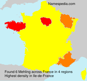 Surname Mehling in France Surname Mehling in France