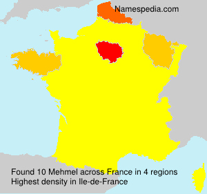 Surname Mehmel in France Surname Mehmel in France