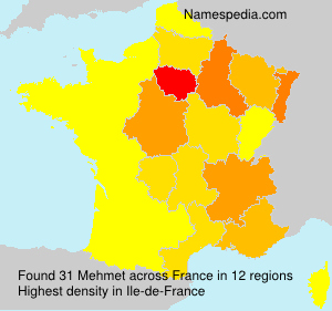 Surname Mehmet in France Surname Mehmet in France