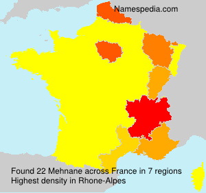 Surname Mehnane in France Surname Mehnane in France