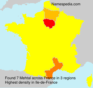 Surname Mehtal in France Surname Mehtal in France
