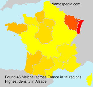 Surname Meichel in France
