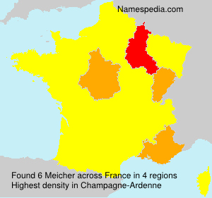 Surname Meicher in France Surname Meicher in France
