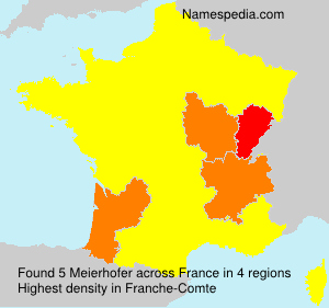 Surname Meierhofer in France Surname Meierhofer in France