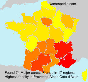 Surname Meijer in France Surname Meijer in France