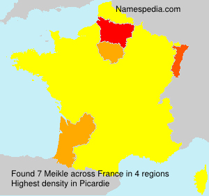 Surname Meikle in France Surname Meikle in France