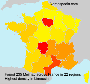 Surname Meilhac in France Surname Meilhac in France