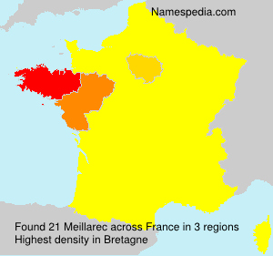 Surname Meillarec in France Surname Meillarec in France