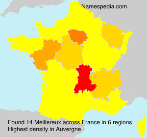 Surname Meillereux in France Surname Meillereux in France