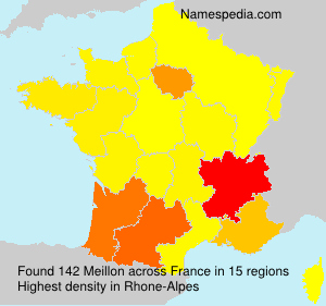 Surname Meillon in France Surname Meillon in France