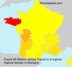 Surname Meillour in France Surname Meillour in France