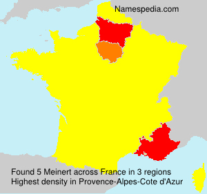 Surname Meinert in France Surname Meinert in France