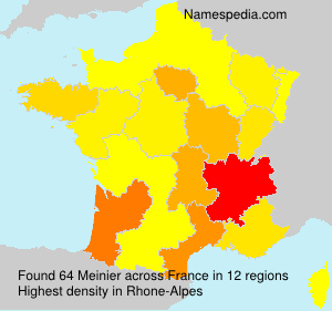 Surname Meinier in France Surname Meinier in France