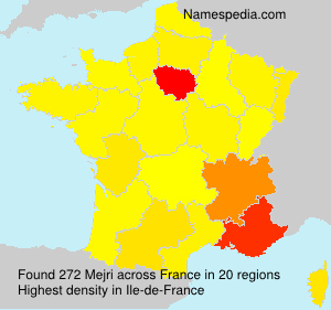 Surname Mejri in France Surname Mejri in France