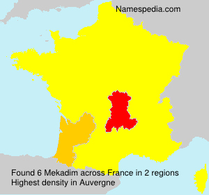 Surname Mekadim in France Surname Mekadim in France
