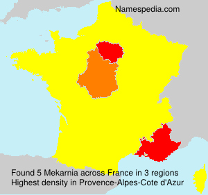 Surname Mekarnia in France Surname Mekarnia in France