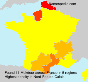 Surname Mekdour in France