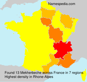 Surname Mekherbeche in France Surname Mekherbeche in France