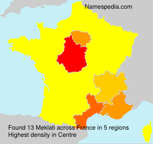 Surname Meklati in France Surname Meklati in France