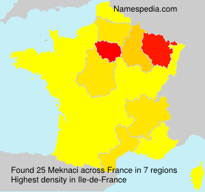 Surname Meknaci in France Surname Meknaci in France