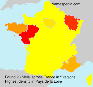 Surname Melai in France Surname Melai in France