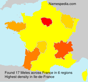Surname Meles in France Surname Meles in France