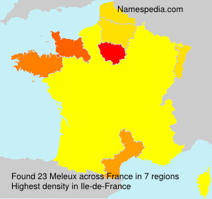 Surname Meleux in France Surname Meleux in France