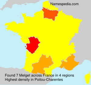 Surname Melget in France Surname Melget in France