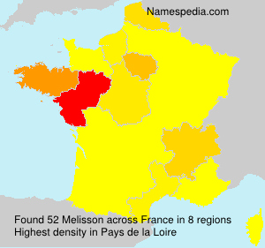 Surname Melisson in France Surname Melisson in France