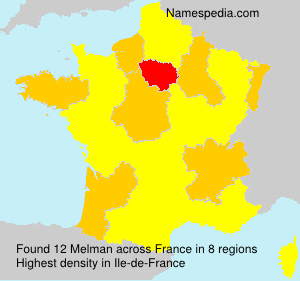 Surname Melman in France