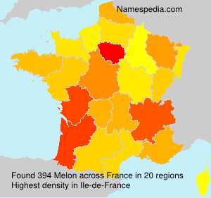 Surname Melon in France Surname Melon in France