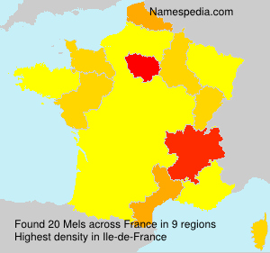 Surname Mels in France Surname Mels in France