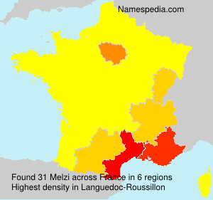 Surname Melzi in France