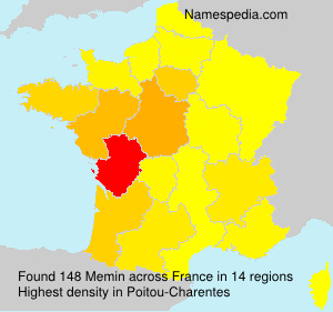 Surname Memin in France Surname Memin in France
