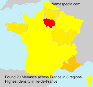 Surname Menasce in France Surname Menasce in France