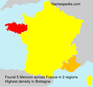 Surname Mencon in France Surname Mencon in France