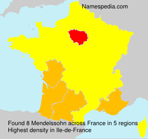Surname Mendelssohn in France
