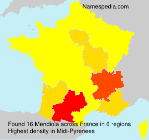 Surname Mendiola in France Surname Mendiola in France