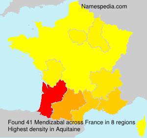 Surname Mendizabal in France Surname Mendizabal in France
