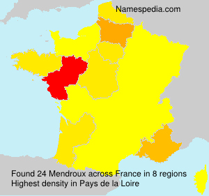 Surname Mendroux in France Surname Mendroux in France