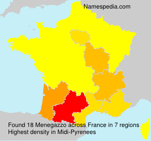 Surname Menegazzo in France Surname Menegazzo in France