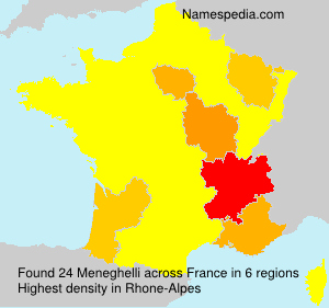 Surname Meneghelli in France Surname Meneghelli in France