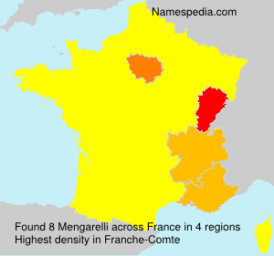 Surname Mengarelli in France Surname Mengarelli in France