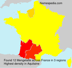 Surname Mengelatte in France Surname Mengelatte in France