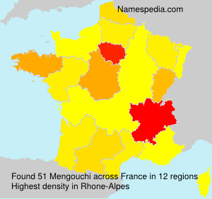 Surname Mengouchi in France Surname Mengouchi in France