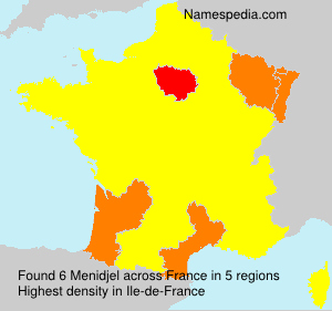 Surname Menidjel in France Surname Menidjel in France