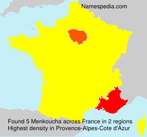 Surname Menkoucha in France Surname Menkoucha in France
