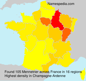Surname Mennetrier in France Surname Mennetrier in France