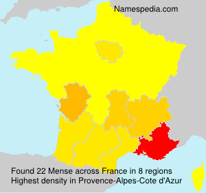Surname Mense in France
