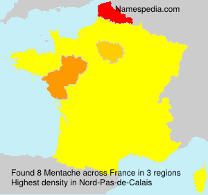 Surname Mentache in France Surname Mentache in France